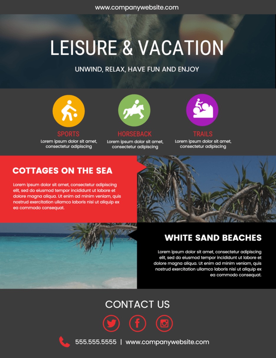 Leisure Vacation Email Flyer